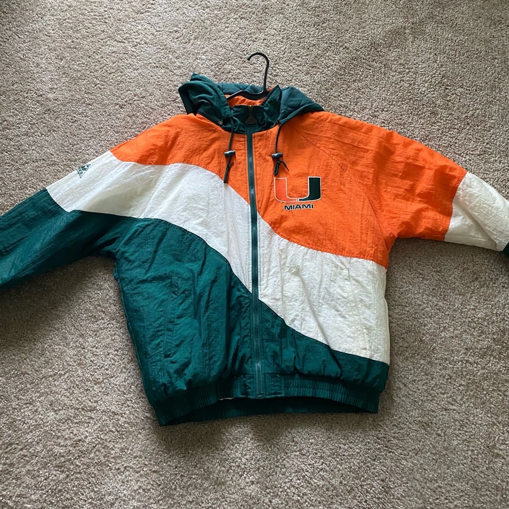 Miami Hurricane Vintage Zip Up Jacket